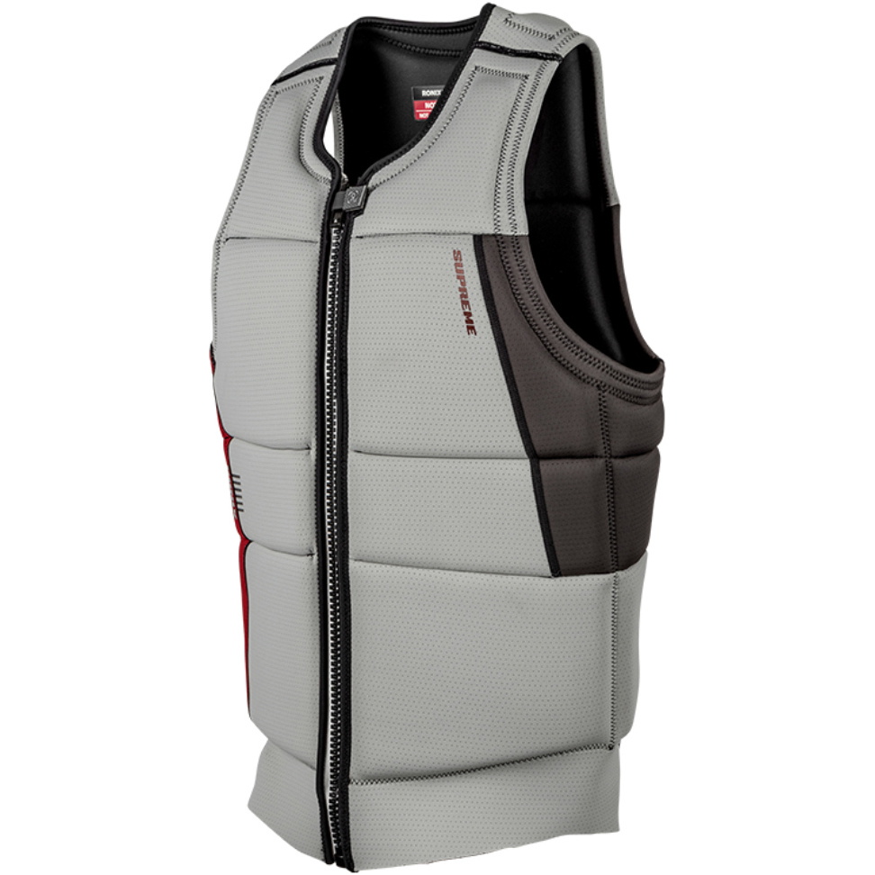 2026 Ronix Supreme Colete Impact R26V-IMP-SU.1 - Cinza Giz / Maroon